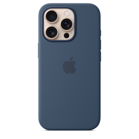 Sie sehen das Produktbild 01 von iPhone 16 Pro Silikon Case mit MagSafe – Denim iPhone 16 Pro Silikon Case mit MagSafe – Denim