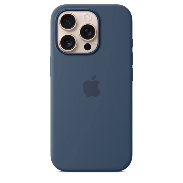 Sie sehen das Produktbild 01 von iPhone 16 Pro Silikon Case mit MagSafe – Denim iPhone 16 Pro Silikon Case mit MagSafe – Denim
