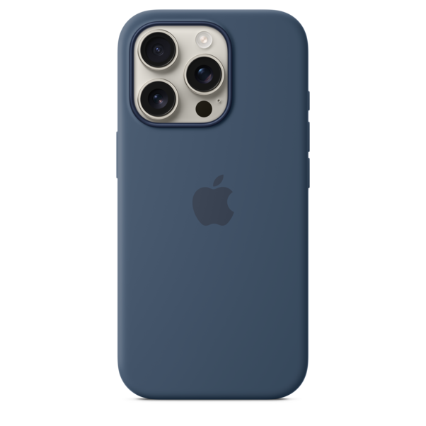 Sie sehen das Produktbild 02 von iPhone 16 Pro Silikon Case mit MagSafe – Denim iPhone 16 Pro Silikon Case mit MagSafe – Denim