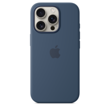 Sie sehen das Produktbild 02 von iPhone 16 Pro Silikon Case mit MagSafe – Denim iPhone 16 Pro Silikon Case mit MagSafe – Denim