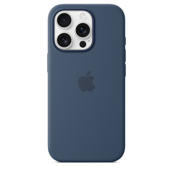 Sie sehen das Produktbild 03 von iPhone 16 Pro Silikon Case mit MagSafe – Denim iPhone 16 Pro Silikon Case mit MagSafe – Denim