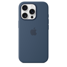 Sie sehen das Produktbild 03 von iPhone 16 Pro Silikon Case mit MagSafe – Denim iPhone 16 Pro Silikon Case mit MagSafe – Denim