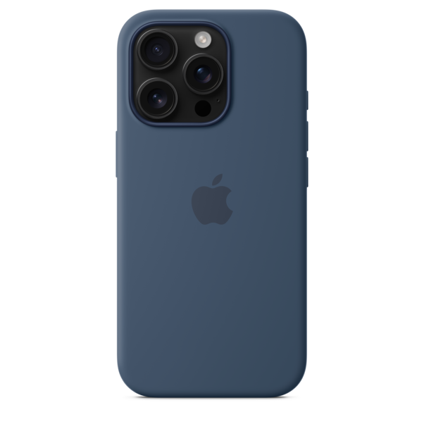 Sie sehen das Produktbild 04 von iPhone 16 Pro Silikon Case mit MagSafe – Denim iPhone 16 Pro Silikon Case mit MagSafe – Denim