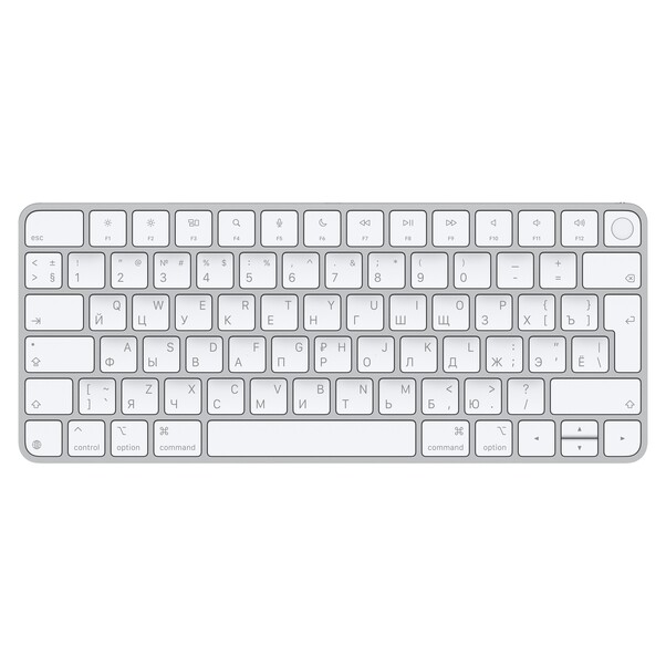 Sie sehen das Produktbild 01 von Magic Keyboard mit Touch ID für Mac Modelle mit Apple Chip – Russisch Magic Keyboard mit Touch ID für Mac Modelle mit Apple Chip – Russisch