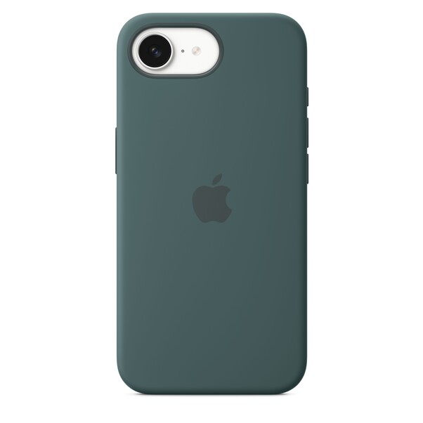 Sie sehen das Produktbild 01 von iPhone 16e Silikon Case − Seegrün iPhone 16e Silikon Case − Seegrün
