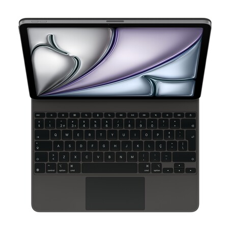 Sie sehen das Produktbild 01 von Magic Keyboard für das 13" iPad Air (M3) – Portugiesisch - Schwarz Magic Keyboard für das 13" iPad Air (M3) – Portugiesisch - Schwarz