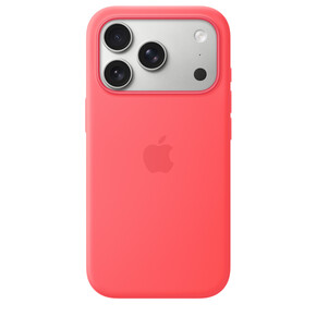 iPhone 17 Pro Silikon Case mit MagSafe - Guavepink