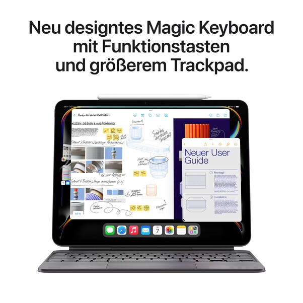 11" iPad Pro Wi-Fi + Cellular 2 TB Standardglas - Silber (M4)