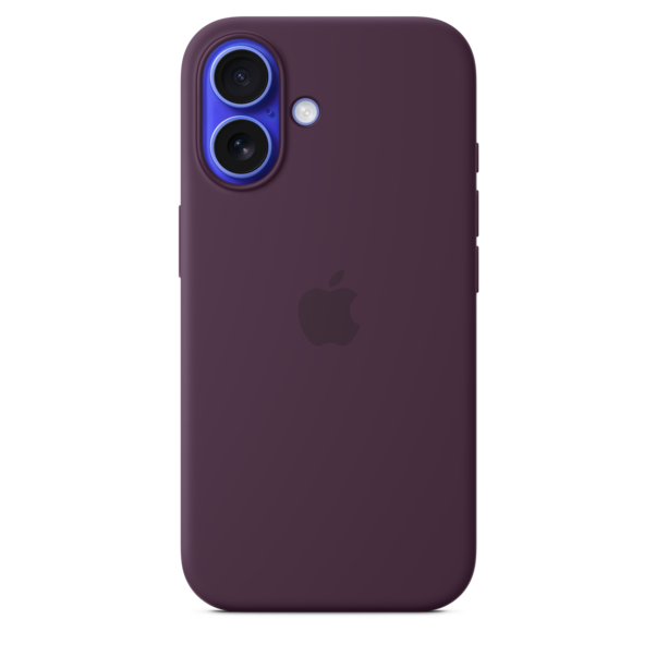 Sie sehen das Produktbild 01 von iPhone 16 Silikon Case mit MagSafe – Pflaume iPhone 16 Silikon Case mit MagSafe – Pflaume