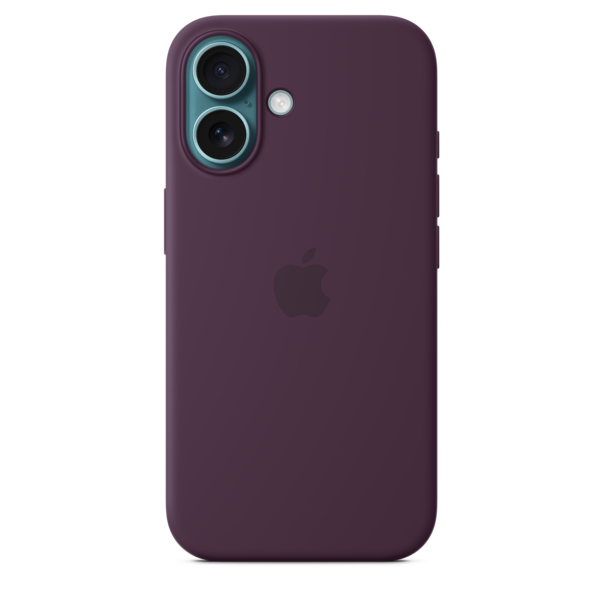 Sie sehen das Produktbild 02 von iPhone 16 Silikon Case mit MagSafe – Pflaume iPhone 16 Silikon Case mit MagSafe – Pflaume