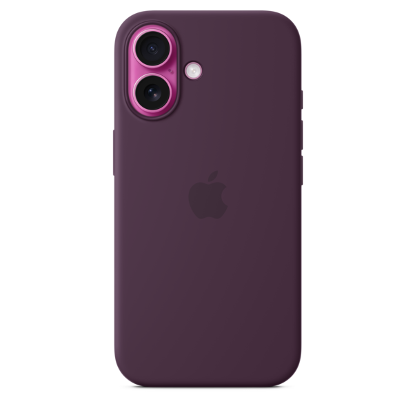 Sie sehen das Produktbild 03 von iPhone 16 Silikon Case mit MagSafe – Pflaume iPhone 16 Silikon Case mit MagSafe – Pflaume