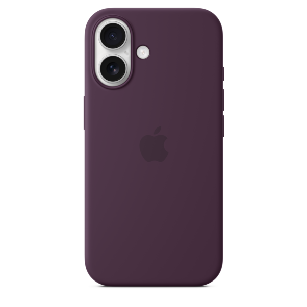 Sie sehen das Produktbild 04 von iPhone 16 Silikon Case mit MagSafe – Pflaume iPhone 16 Silikon Case mit MagSafe – Pflaume