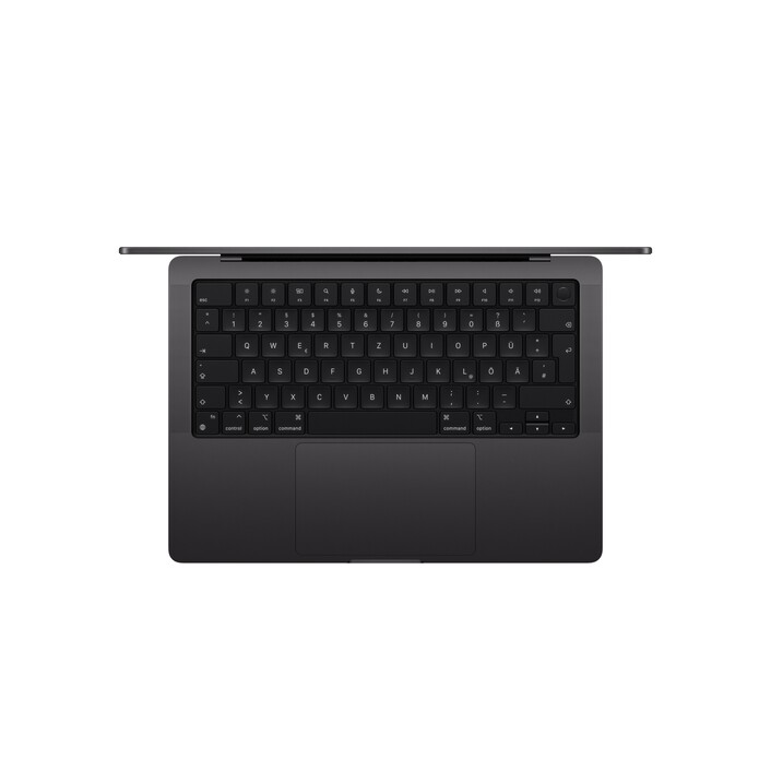 14" MacBook Pro: Apple M4 Chip mit 10‑Core CPU und 10‑Core GPU, 512 GB SSD - Space Schwarz