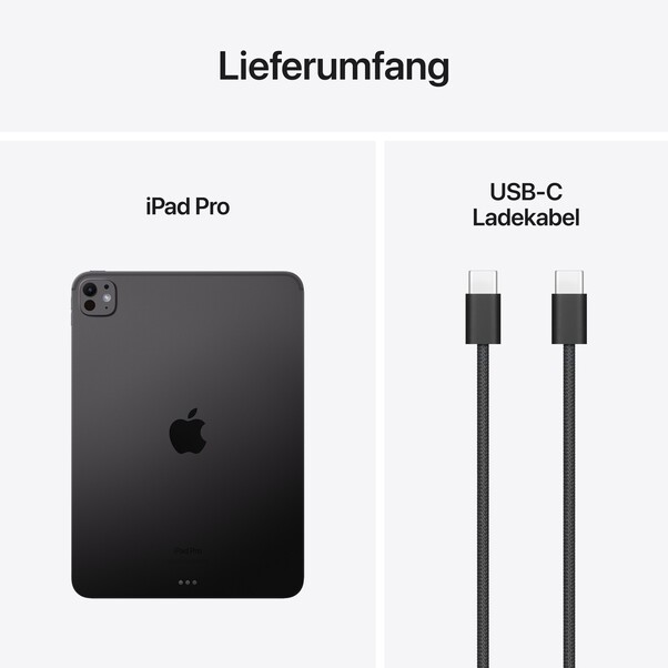 11" iPad Pro Wi-Fi 512 GB Standardglas - Space Schwarz (M4)