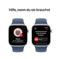 Sie sehen das Produktbild 06 von Apple Watch Series 10 GPS + Cellular, 42 mm Aluminiumgehäuse Silber, Sportarmband Denim −M/L Apple Watch Series 10 GPS + Cellular, 42 mm Aluminiumgehäuse Silber, Sportarmband Denim −M/L