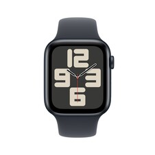 Apple Watch SE GPS + Cellular, 44 mm Aluminiumgehäuse Mitternacht, Sportarmband Mitternacht – M/L
