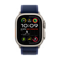 Apple Watch Ultra 2 GPS + Cellular, 49 mm Titangehäuse Natur, Trail Loop Blau – S/M