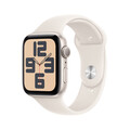 Apple Watch SE GPS, 44 mm Aluminiumgehäuse Polarstern, Sportarmband Polarstern – M/L