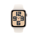 Apple Watch SE GPS, 44 mm Aluminiumgehäuse Polarstern, Sportarmband Polarstern – M/L