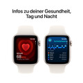 Apple Watch SE GPS, 44 mm Aluminiumgehäuse Polarstern, Sportarmband Polarstern – M/L