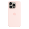 Sie sehen das Produktbild 01 von iPhone 15 Pro Silikon Case mit MagSafe – Hellrosa iPhone 15 Pro Silikon Case mit MagSafe – Hellrosa