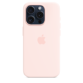Sie sehen das Produktbild 02 von iPhone 15 Pro Silikon Case mit MagSafe – Hellrosa iPhone 15 Pro Silikon Case mit MagSafe – Hellrosa