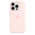 Sie sehen das Produktbild 03 von iPhone 15 Pro Silikon Case mit MagSafe – Hellrosa iPhone 15 Pro Silikon Case mit MagSafe – Hellrosa