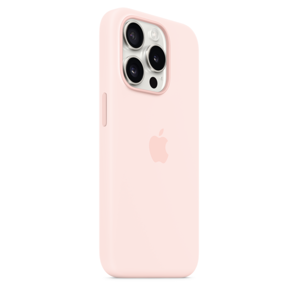 Sie sehen das Produktbild 05 von iPhone 15 Pro Silikon Case mit MagSafe – Hellrosa iPhone 15 Pro Silikon Case mit MagSafe – Hellrosa