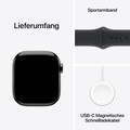 Sie sehen das Produktbild 09 von Apple Watch Series 10 GPS + Cellular, 42 mm Titangehäuse Schiefer, Sportarmband Schwarz − M/L Apple Watch Series 10 GPS + Cellular, 42 mm Titangehäuse Schiefer, Sportarmband Schwarz − M/L