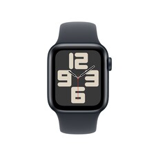 Sie sehen das Produktbild 02 von Apple Watch SE GPS, 40 mm Aluminiumgehäuse Mitternacht, Sportarmband Mitternacht – S/M Apple Watch SE GPS, 40 mm Aluminiumgehäuse Mitternacht, Sportarmband Mitternacht – S/M
