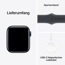 Sie sehen das Produktbild 07 von Apple Watch SE GPS, 40 mm Aluminiumgehäuse Mitternacht, Sportarmband Mitternacht – S/M Apple Watch SE GPS, 40 mm Aluminiumgehäuse Mitternacht, Sportarmband Mitternacht – S/M