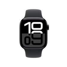 Sie sehen das Produktbild 02 von Apple Watch Series 10 GPS + Cellular, 42 mm Aluminiumgehäuse Diamantschwarz, Sportarmband Schwarz −M/L Apple Watch Series 10 GPS + Cellular, 42 mm Aluminiumgehäuse Diamantschwarz, Sportarmband Schwarz −M/L