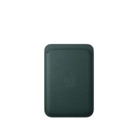 iPhone Feingewebe Wallet mit MagSafe – Dunkelgrün