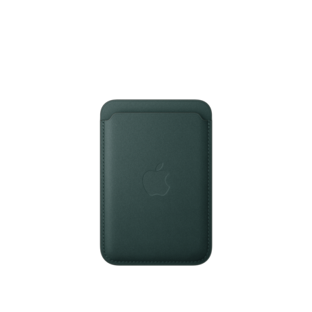 iPhone Feingewebe Wallet mit MagSafe – Dunkelgrün