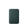 iPhone Feingewebe Wallet mit MagSafe – Dunkelgrün