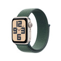Sie sehen das Produktbild 01 von Apple Watch SE GPS, 40 mm Aluminiumgehäuse Polarstern, Sport Loop Seegrün Apple Watch SE GPS, 40 mm Aluminiumgehäuse Polarstern, Sport Loop Seegrün