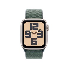 Sie sehen das Produktbild 02 von Apple Watch SE GPS, 40 mm Aluminiumgehäuse Polarstern, Sport Loop Seegrün Apple Watch SE GPS, 40 mm Aluminiumgehäuse Polarstern, Sport Loop Seegrün