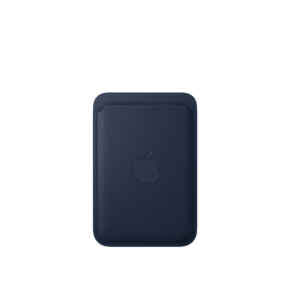 iPhone Feingewebe Wallet mit MagSafe – Tiefblau