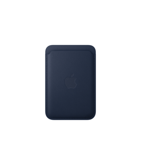 iPhone Feingewebe Wallet mit MagSafe – Tiefblau