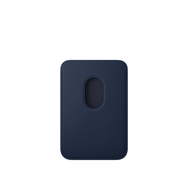 iPhone Feingewebe Wallet mit MagSafe – Tiefblau