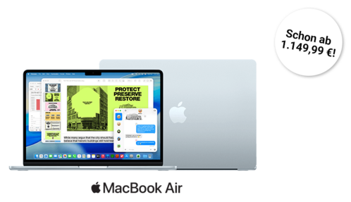 MacBook Air M5 13" und 15" in Sky Blue