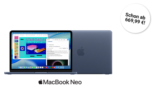 MacBook Neo in Indigo