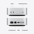 Sie sehen das Produktbild 04 von Mac mini: Apple M5 Pro Chip mit 15‑Core CPU und 16‑Core GPU, 512 GB SSD - Silber Mac mini: Apple M5 Pro Chip mit 15‑Core CPU und 16‑Core GPU, 512 GB SSD - Silber