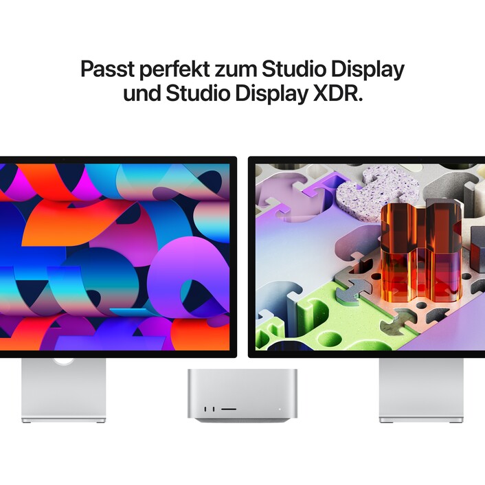 Sie sehen das Produktbild 05 von Mac Studio: Apple M5 Max Chip mit 18‑Core CPU und 32‑Core GPU, 512 GB SSD Mac Studio: Apple M5 Max Chip mit 18‑Core CPU und 32‑Core GPU, 512 GB SSD