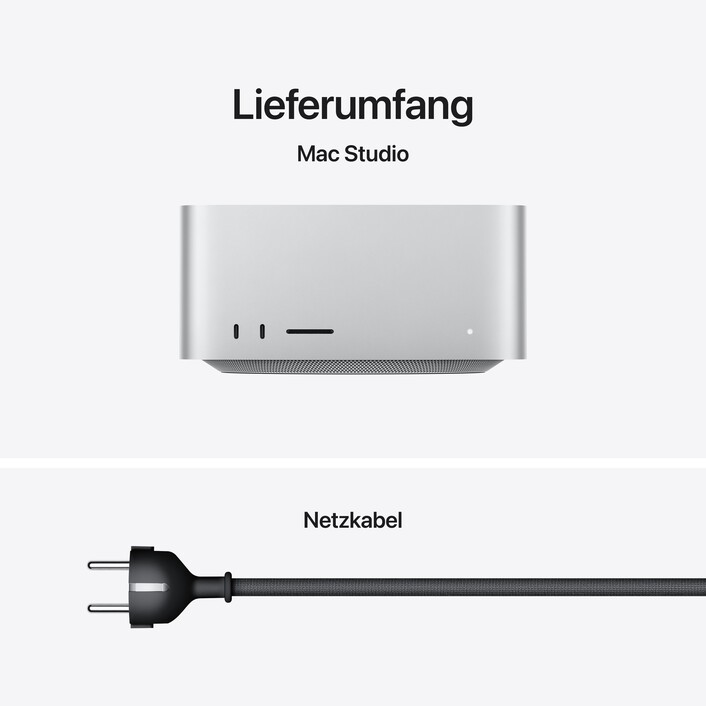 Sie sehen das Produktbild 08 von Mac Studio: Apple M5 Max Chip mit 18‑Core CPU und 32‑Core GPU, 512 GB SSD Mac Studio: Apple M5 Max Chip mit 18‑Core CPU und 32‑Core GPU, 512 GB SSD