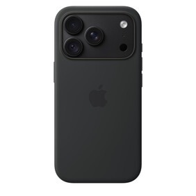 iPhone 18 Pro Silikon Case mit MagSafe - Schwarz