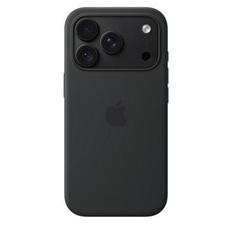 iPhone 18 Pro Silikon Case mit MagSafe - Schwarz