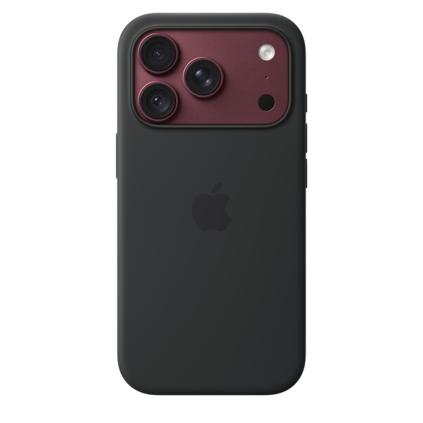 iPhone 18 Pro Silikon Case mit MagSafe - Schwarz