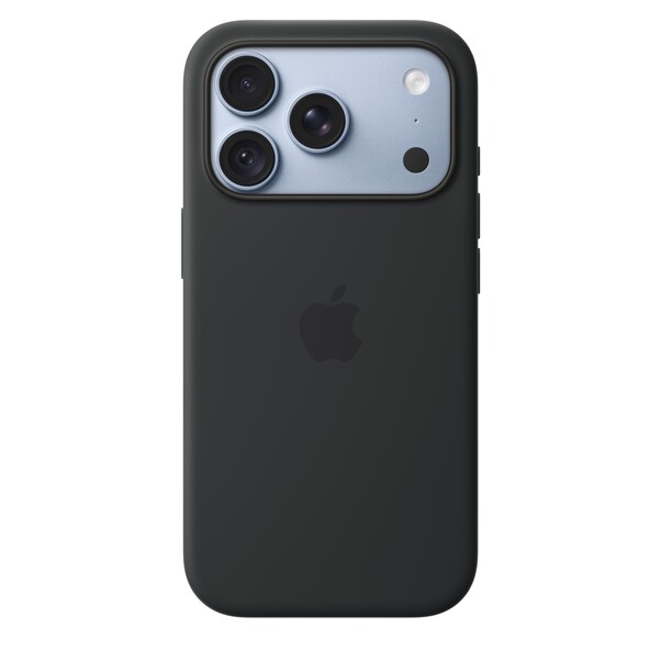 iPhone 18 Pro Silikon Case mit MagSafe - Schwarz