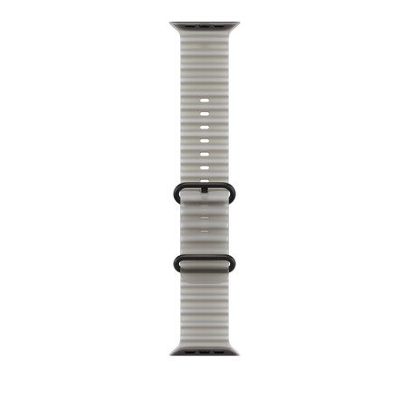 49 mm Ocean Armband Halbtransparentes Grau - Titan Schwarz